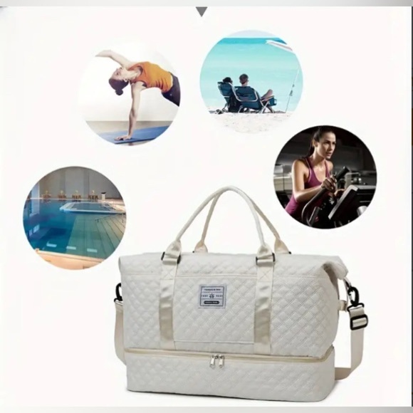 Large Lightweight Water Resistant Travel Zipper Duffel Luggage Bag, NWOT - Picture 16 of 17